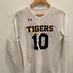 Under Armour White and Navy Tigers Jersey